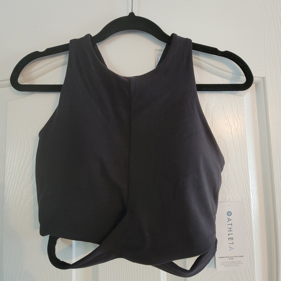 Athleta Concious Cut Out Crop sports bra - Picture 1 of 4